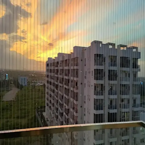Balcony Invisible Grills Near Me in Bangalore by Prasanna Safety Solutions