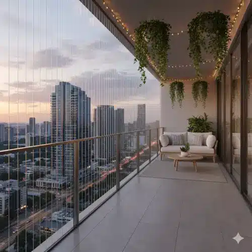 Invisible Grills for Balcony - Prasanna Safety Solutions
